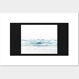 Landscape, Blue water, Scandinavian print, Nordic, Wall art, Wall decor, Sea, Ocean, Minimalist Posters and Art